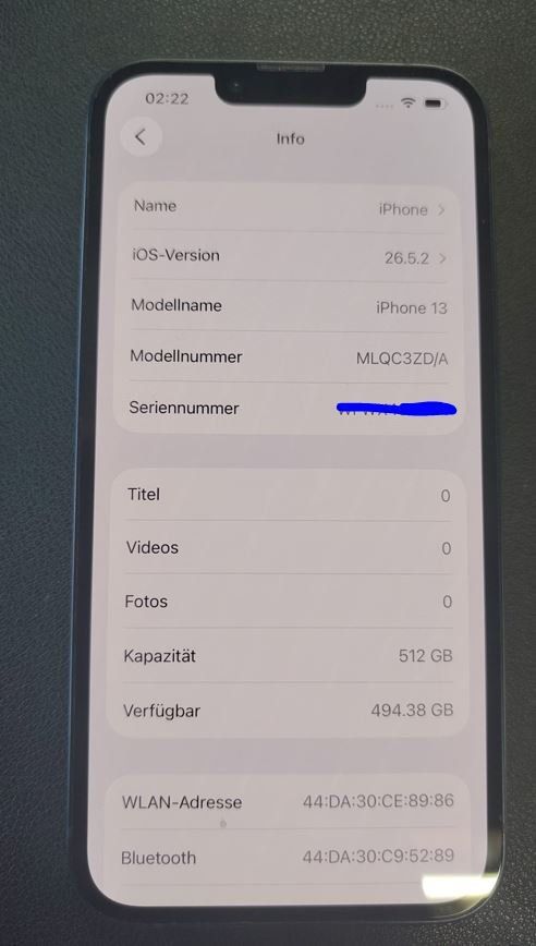 Apple Telefoni cellulari / Smartphones: Apple iPhone 13 Dunkelblau,  512GB ***PORTOFREI*** – Usato da Landquart venduto da Chrigi88 4