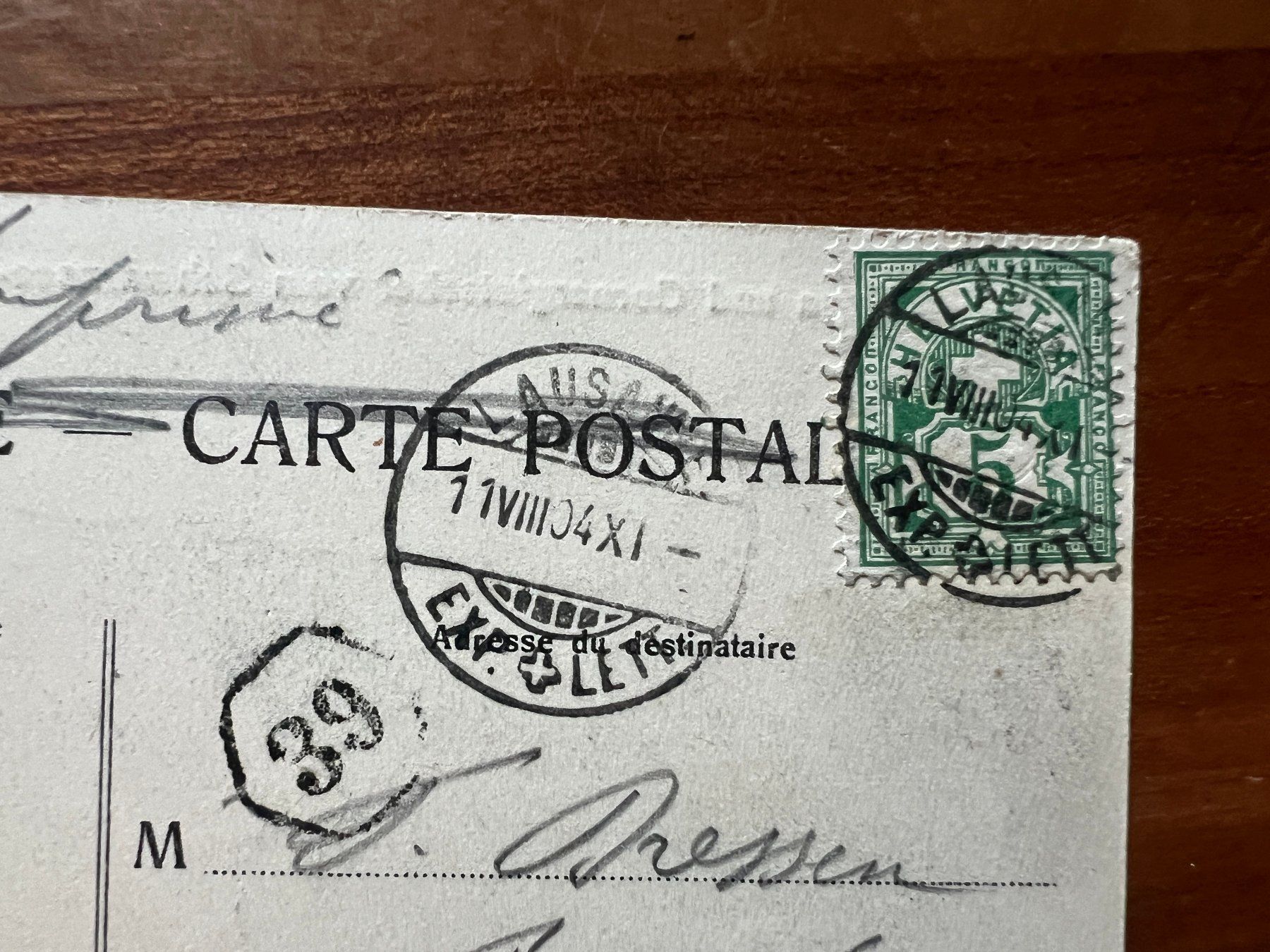Cartoline postali: AK 1904 Gornergletscher   (G2595) – Usato da Hinwil venduto da Sidi4 1