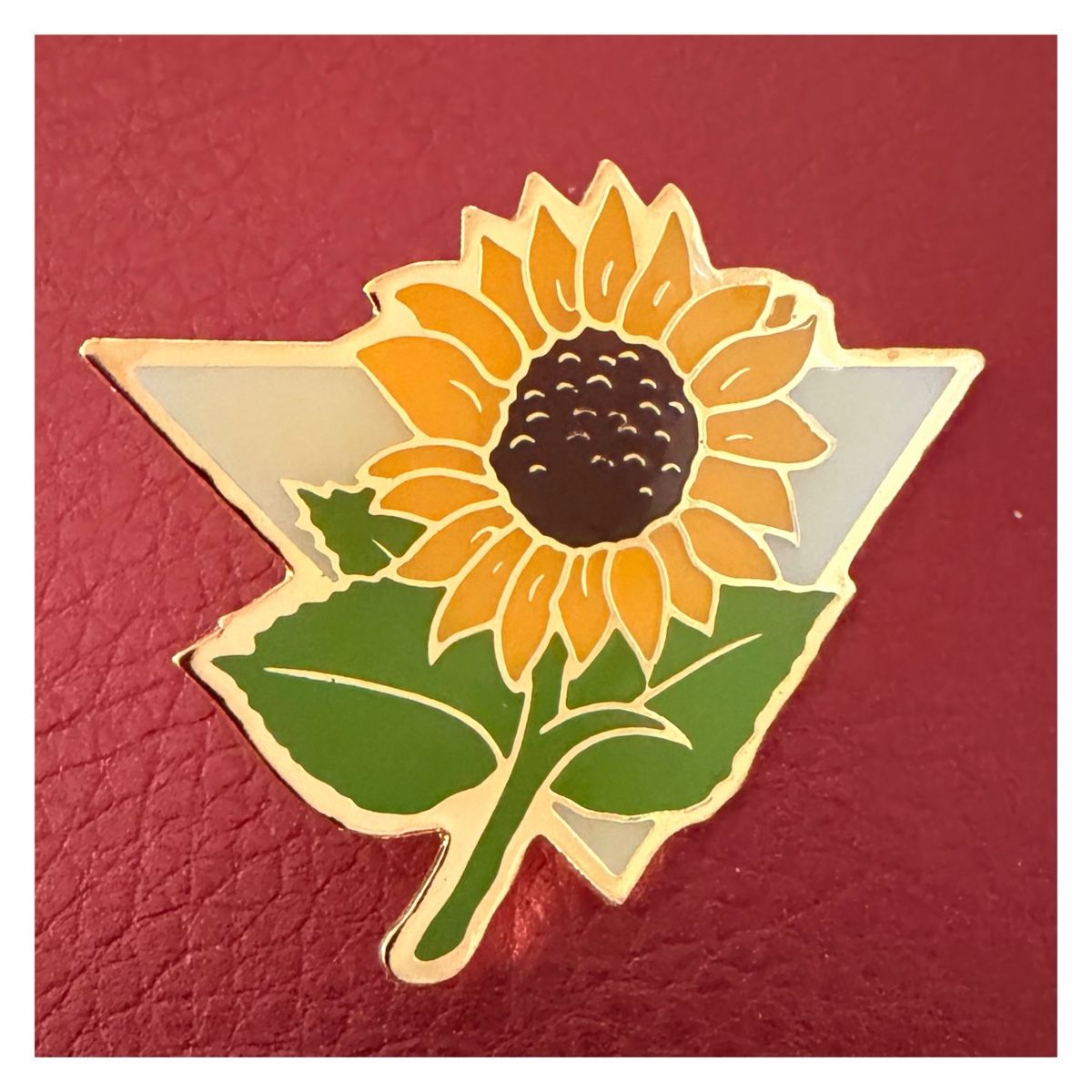 Plaketten & Abzeichen: Pin - Sonnenblume – Neu (gemäss Beschreibung) aus Schlieren von RoPue