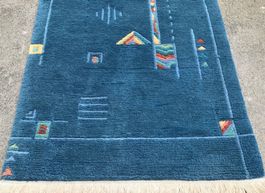 Tibet Nepal Teppich Makellos142x75cm Handgeknüpft, gereinigt
