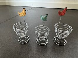 Eierbecher Eierhalter "Hühner"