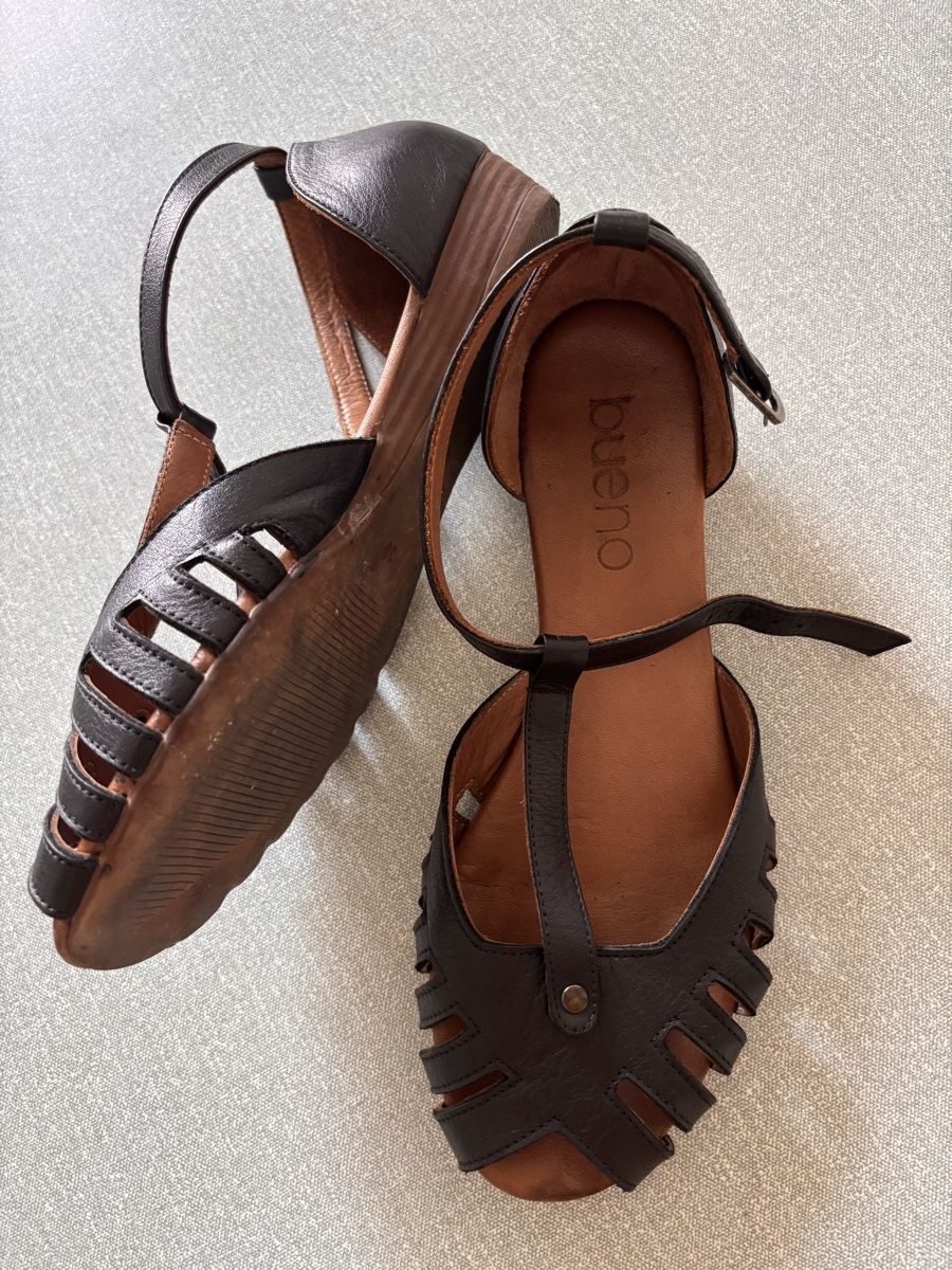 Damenschuhe: Sandalen, Leder, 38 – Gebraucht aus Zürich von gucks 2