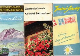 3 Landkarten Nordostschweiz Prospekte Werbung Reklame