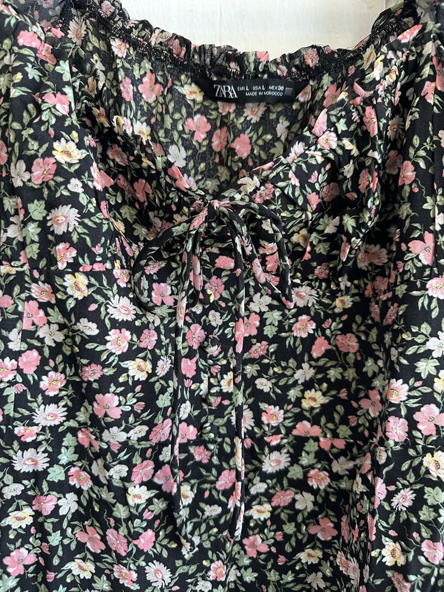 Zara Vestiti: ZARA Midikleid mit Blumenmuster / Gr. L – Usato da Bern venduto da Fraeuleinhonig 3