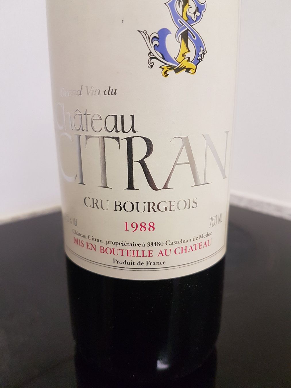 Wein: Chateau Citran 1988 – Neu (gemäss Beschreibung) aus Grenchen von poggione 3