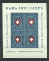 1971, Nationale Briefmarkenausstellung Basel (NABA) Nr.20 **