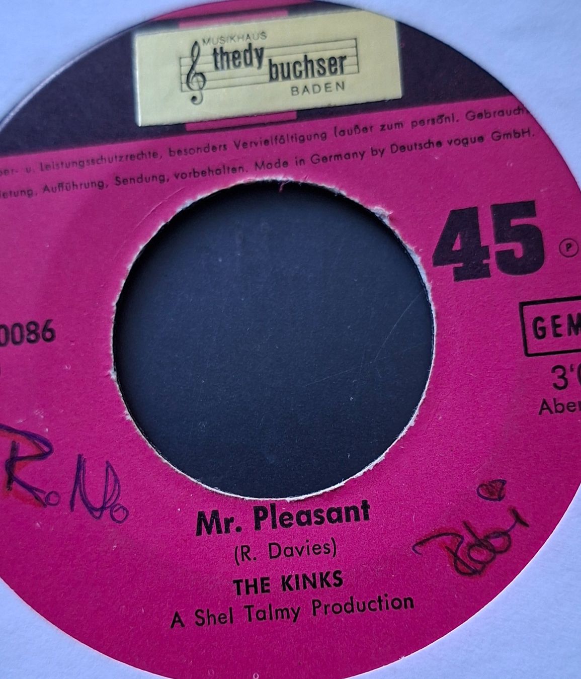 Schallplatten: Vinyl-Single Kinks - Mr. Pleasant – Gebraucht aus Langenthal von Modo39
