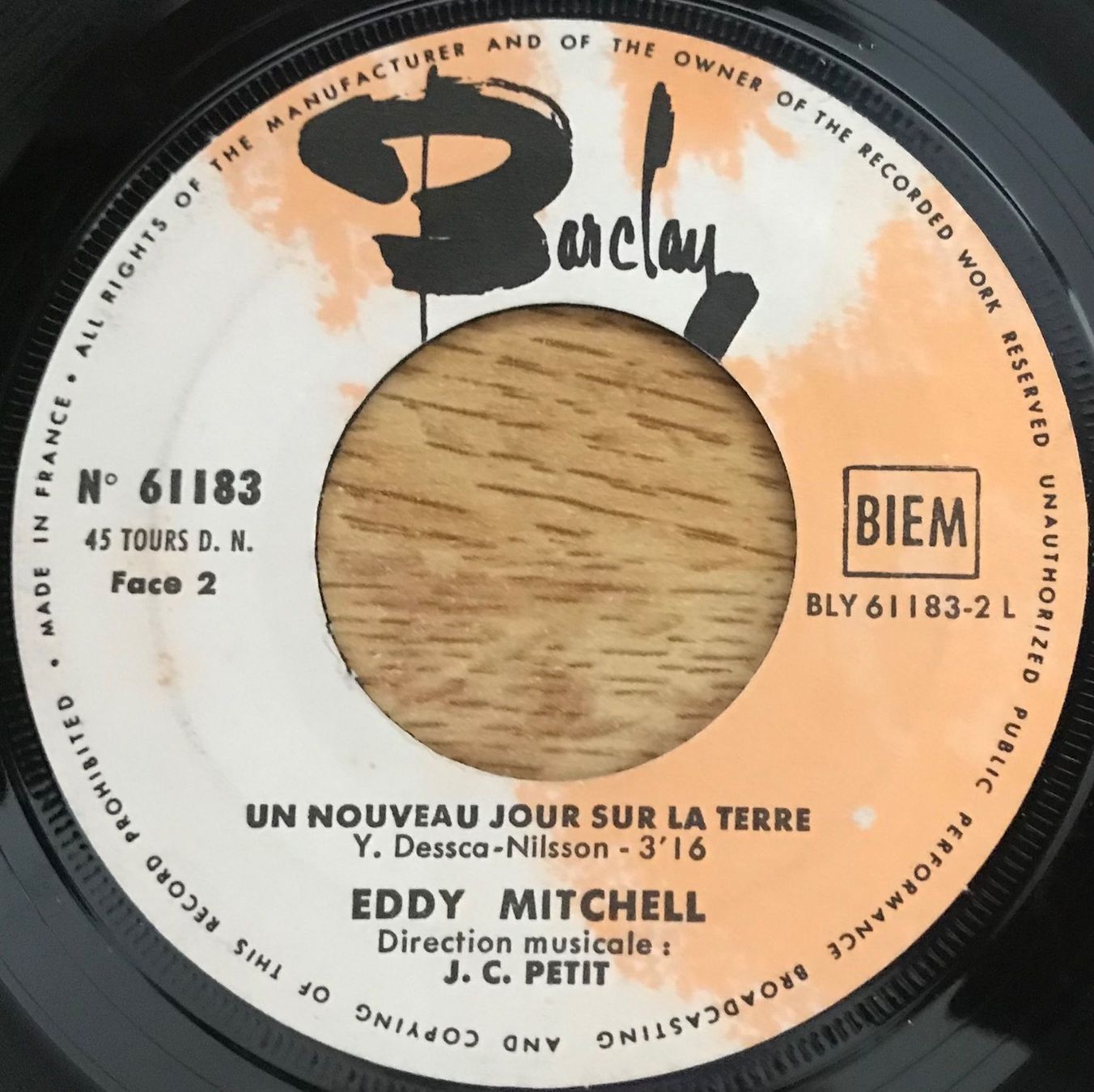 Dischi in vinile: EDDY MITCHELL - MON NOM EST MOÏSE – Usato da Bussigny venduto da vinyl-pas-cher 1