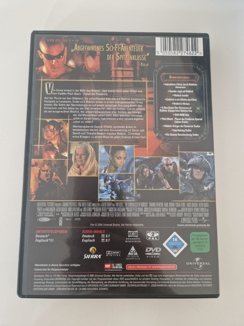 Tutti i DVDs: Riddick - Chroniken eines Kriegers DVD – Usato da Emmenbrücke venduto da alexa1983 1