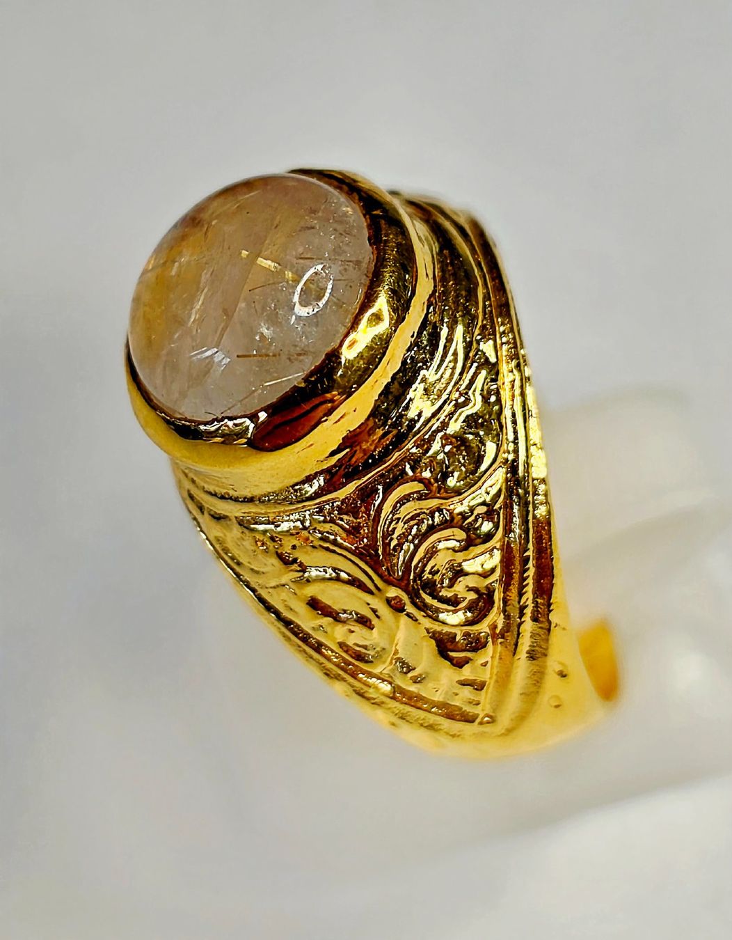 Anelli: Fingerring Rutil cabochon – Nuovo (secondo la descrizione) da Zürich venduto da Benedikt21 8