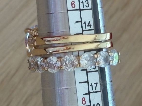Ringe: Luxus Elegante Trio Gr:17/7 Ring   Farbe: Gold – Neu (gemäss Beschreibung) aus Bremgarten AG von nullpunktnull 6