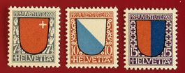 PRO JUVENTUTE SATZ 15 - 17 SCHWYZ ZÜRICH 1920** POSTFRISCH