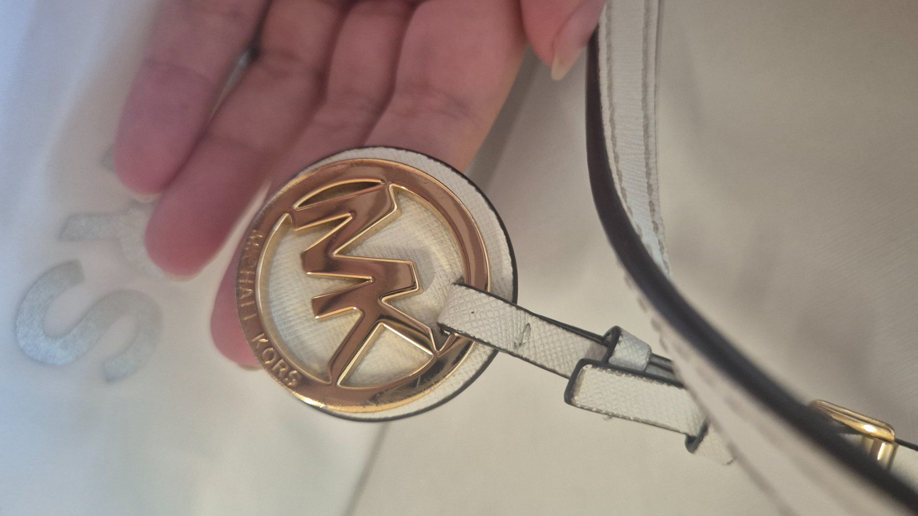 Michael Kors Borse da donna: Michael Kors Tasche weiss Leder – Usato da Allschwil venduto da lor_s7nz 2