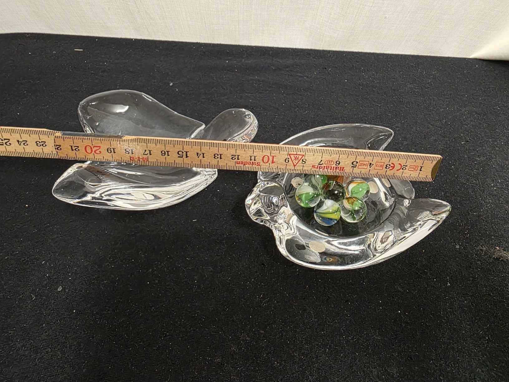 Gläser: Glas Schildkröte mit Murmeln Schale 15cm – Gebraucht aus Wolfertswil von Antiko 5