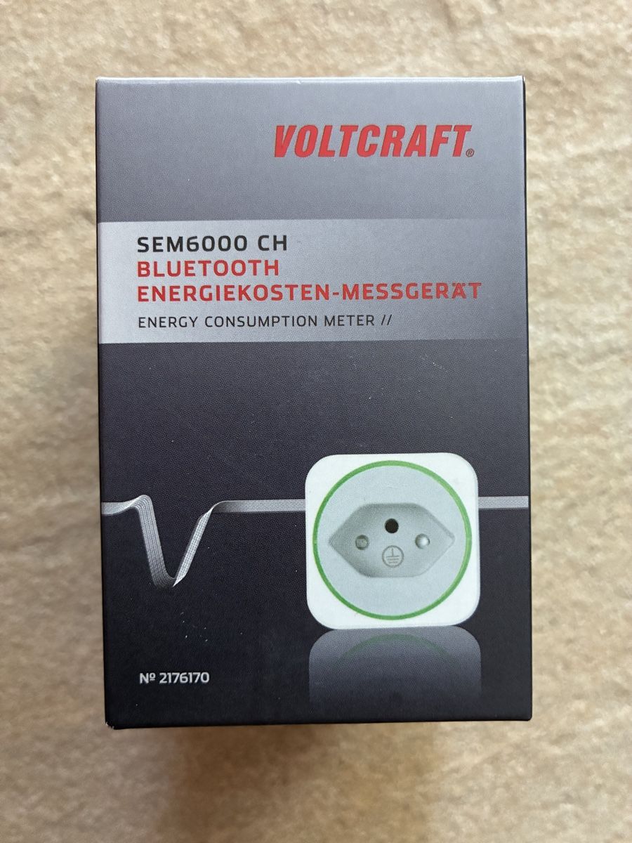 Voltcraft Misurare: VOLTCRAFT SEM6000 CH, Bluetooth Energiekosten Messgerät – Nuovo e nell'imballaggio originale da Jona venduto da WaJaggi
