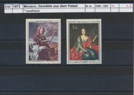 1972 Monaco, "Gemälde aus dem Palast", ** postfrisch
