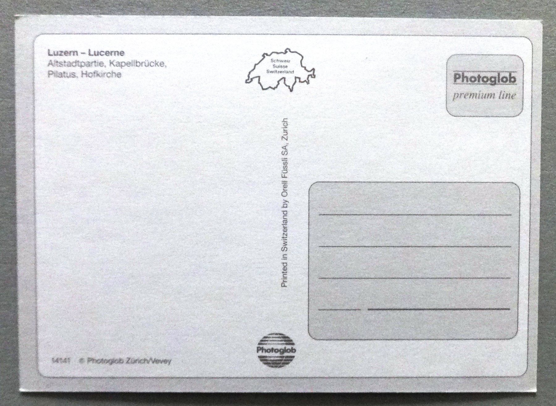 Cartes postales: Luzern - Lucerne – D'occasion à Fétigny par Billy2miny 1