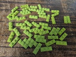 lego 3623 lot de 50 pièces Lime Plate 1 x 3