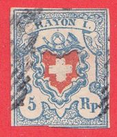 1851 Rayon Nr.17II  gut gestempelt  gut geschnitten
