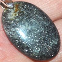 Anhänger L-3264 – Schwarze Sonnenstein 29x20mm