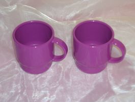 Grosse Tassen, Viola (4) 300 ml * Tupperware * NEU