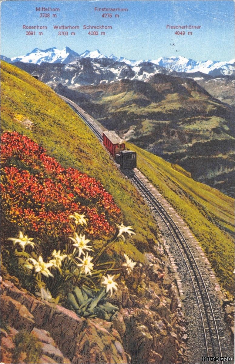 Cartoline postali: Bahn // Zahnrad Brienzer Rothorn Bergbahn – Usato da Basel venduto da intermezzo12