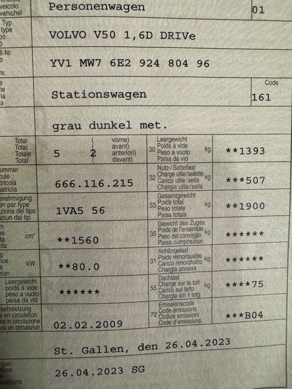 Volvo Automobili: Volvo V50 1.6D – Usato da St. Gallen venduto da AutoSG 9