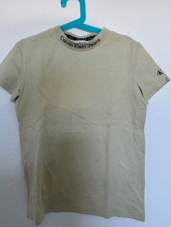 T-shirt Calvin Klein beige taille 10ans