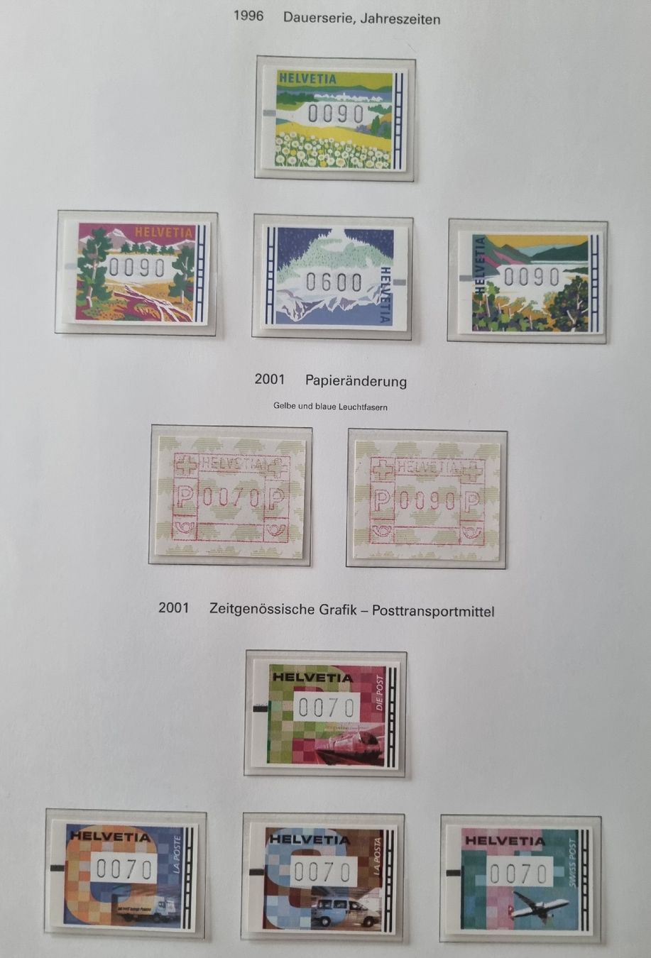 Tous les timbres: Briefmarken Schweiz  Automatemmarken – D'occasion à Baar par Saegi1