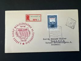Ungarn Magyar 1958 FDC echt gelaufen  (M760)