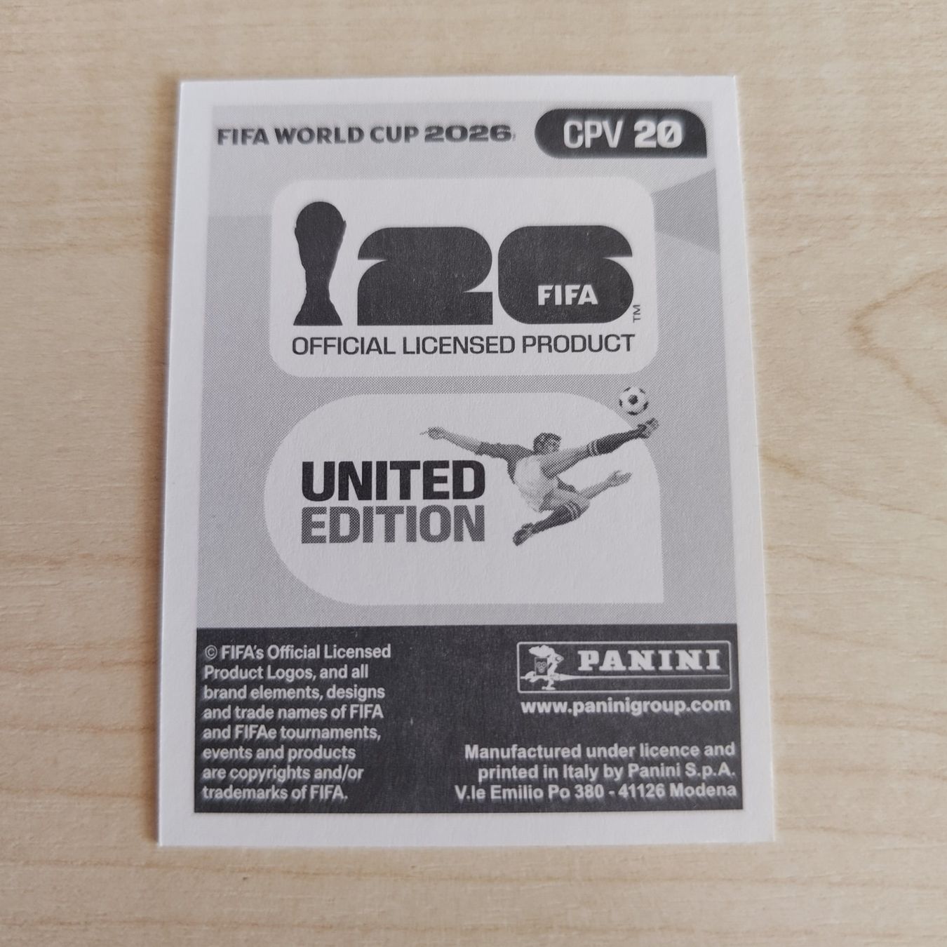 Panini Carte collezionabili: BEBÉ, CPV 20, Panini WM 2026 – Nuovo (secondo la descrizione) da Dietlikon venduto da itmo 1