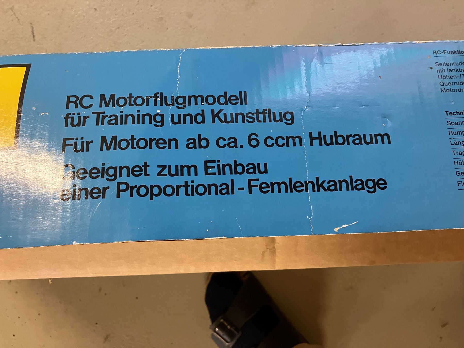 Graupner Modellismo RC: Graupner RC Flugmodell Maxi Spannweite 1600mm – Usato da Rüegsauschachen venduto da limek 4