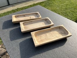 3er Set Holzschalen, Deko, Handarbeit, Naturprodukt!