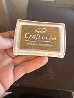 Crystal Craft Stempelkissen Gold für Stoff Holz Papier