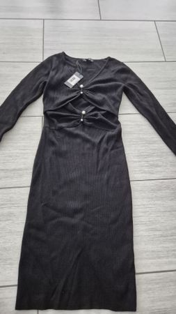 Abito Guess nero nuovo con etichetta, taglia L, elegante