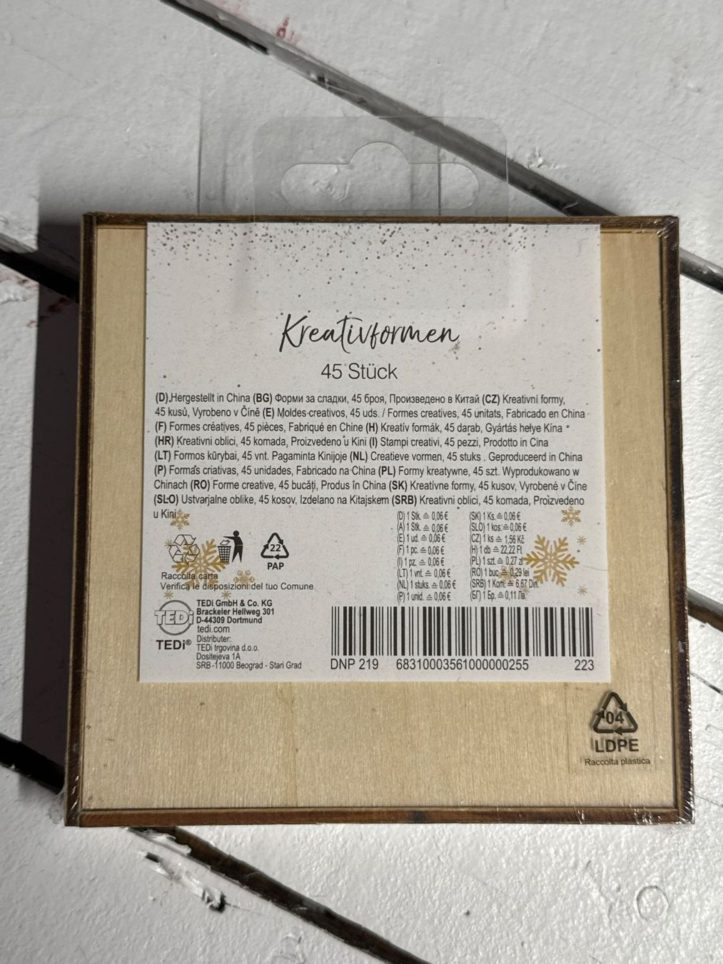 Alle Dekorationen: Holz-Dekoelemente "Schneesterne" / P – Neu und originalverpackt aus Neukirch (Egnach) von muolen 1