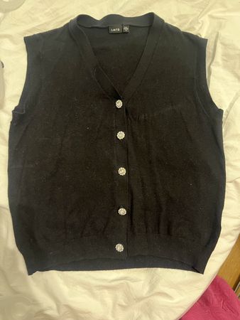 Damen Strickweste schwarz