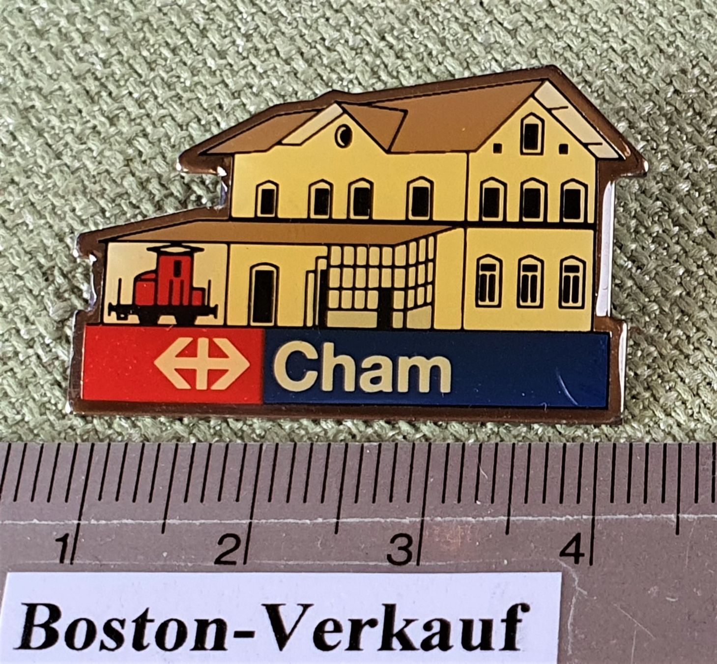 SBB/CFF/FFS Plaquettes & Badges: D658 - Pin SBB Bahnhof Cham Suisse – D'occasion à Reinach BL par Boston-Verkauf 1