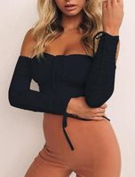 Langarm Top in Schwarz Gr M Neu