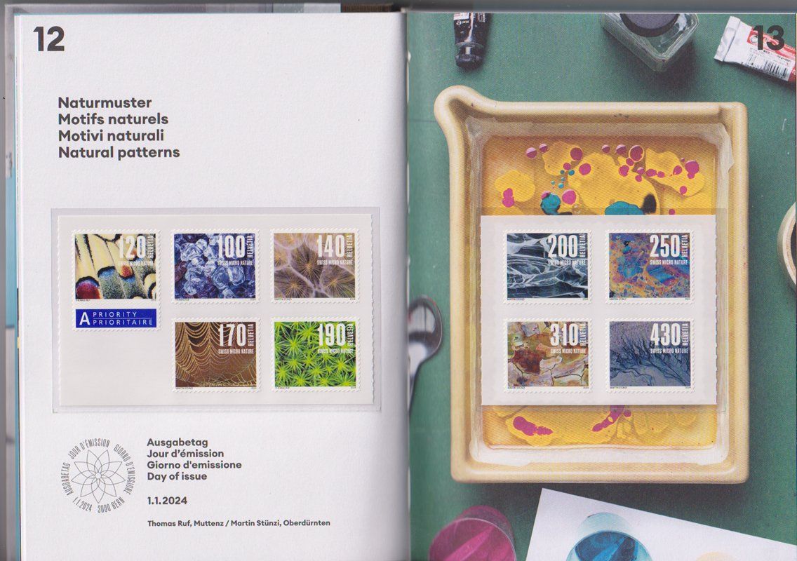 Tous les timbres: Schweizer Briefmarkenjahrbuch 2024. Postfrisch – Neuf (Voir description) à Dornach par kloster33 1