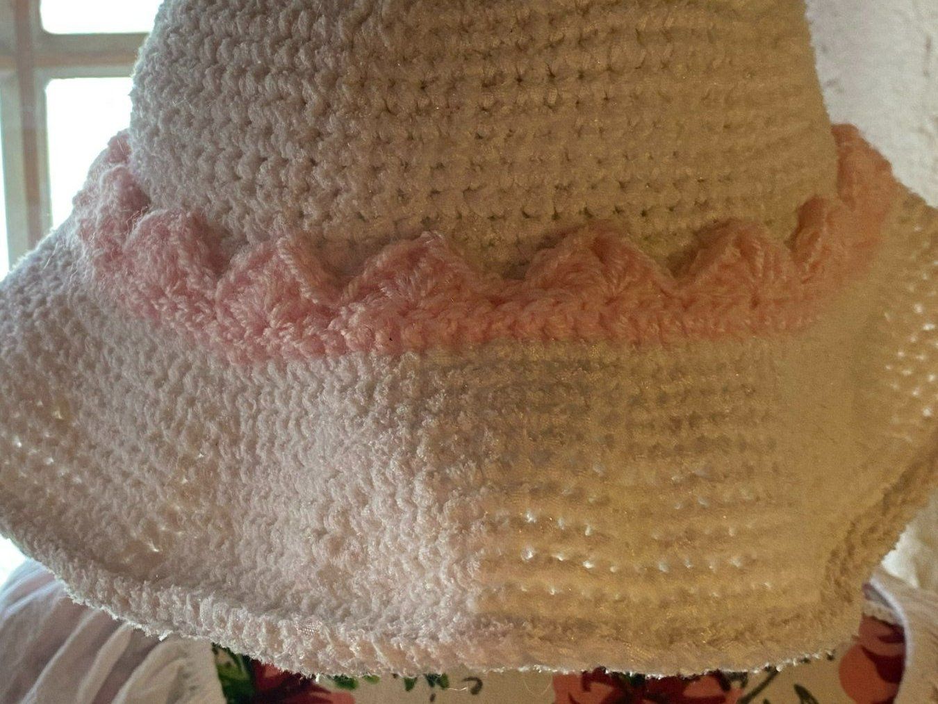 Copricapi, berretti & cappellini: DAMEN SOMMER HUT WEISS-ROSA – Nuovo e nell'imballaggio originale da Meienried venduto da ManuelaBoutique 4
