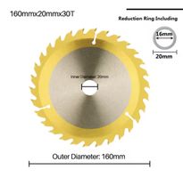 Kreissägeblatt 160mm 20mm 30T mit Reduzierring neu