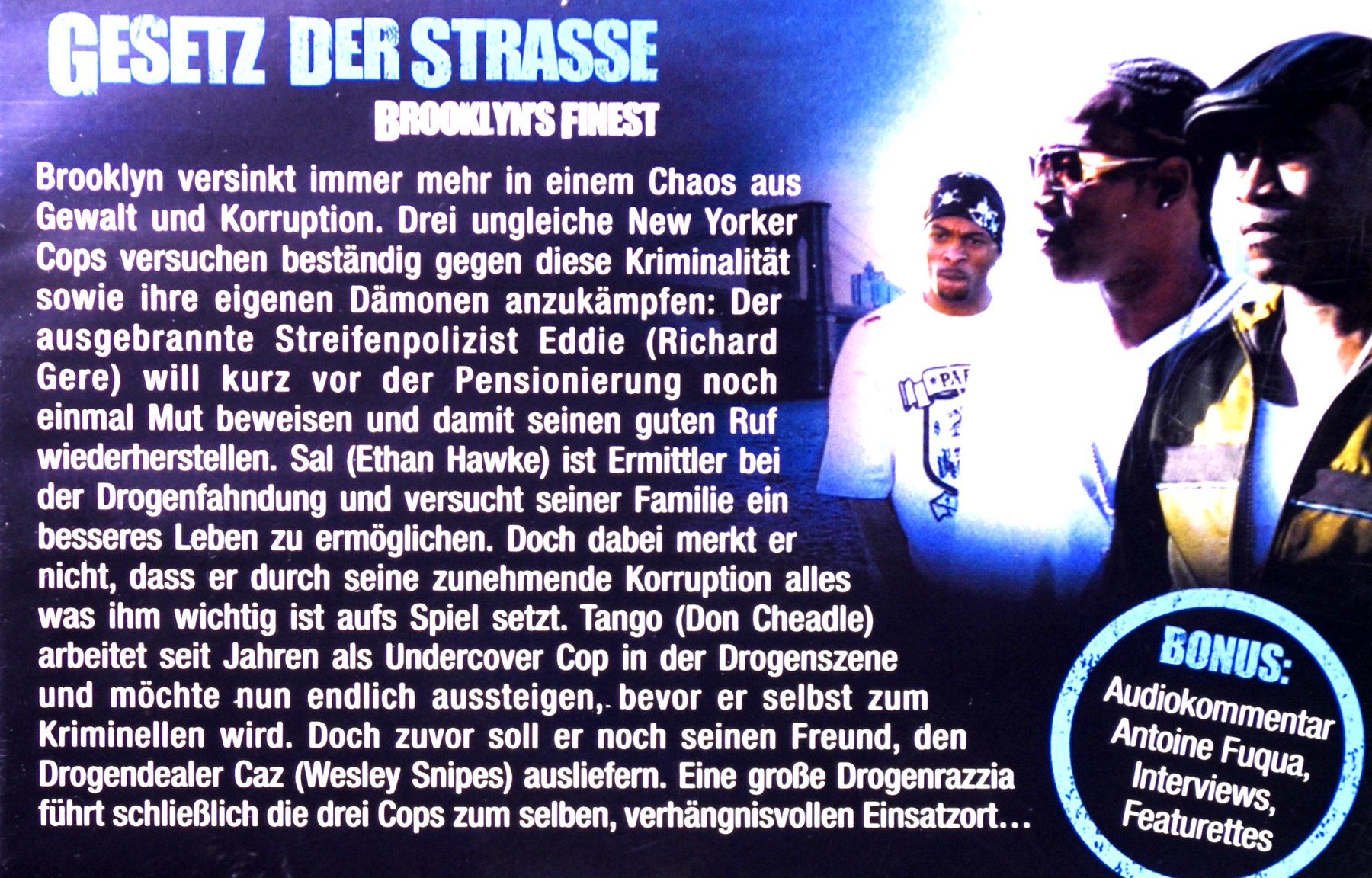 Tutti i DVDs: GESETZ DER STRASSE  / BROOKLYN'S FINEST / PACKENDER THRILLER – Nuovo (secondo la descrizione) da Luzern venduto da piro12 2