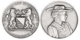 Schützenmedaille St. Gallen "Olmaschiessen" von 1959 (FDC)