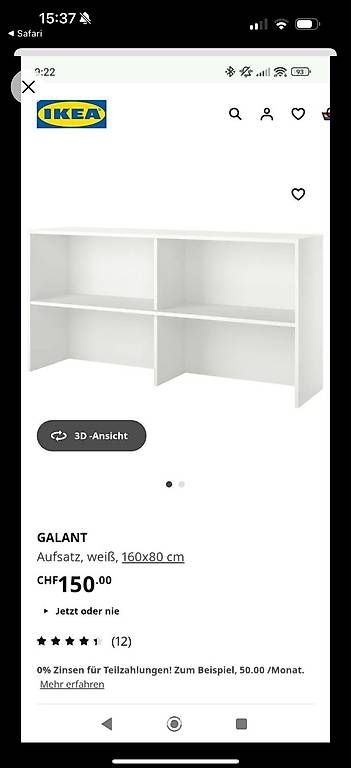 Ikea Scaffali: Ikea Galant Aufsatz – Usato da Laufen venduto da car_2fnm