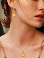 Halskette mit Ohrringe 14karat vergoldet mit Garantie