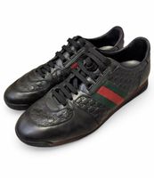 Gucci Sneaker Leder schwarz Grösse 42 Top Zustand