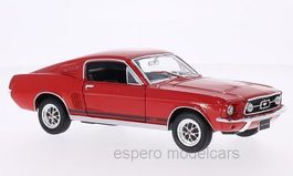 Ford Mustang GT Fastback 1967-1968 rot / Decor         1:24