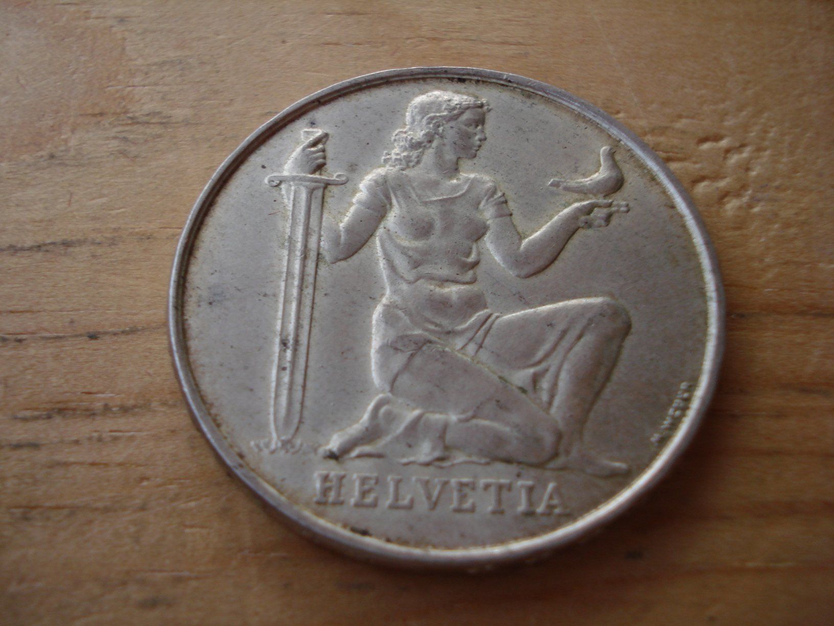 Tutti le monete: (D2) 5 Franken 1936 Wehranleihe – Usato da Erlach venduto da Net-Coins 1