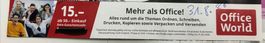 Office World Gutschein Fr. 15.-